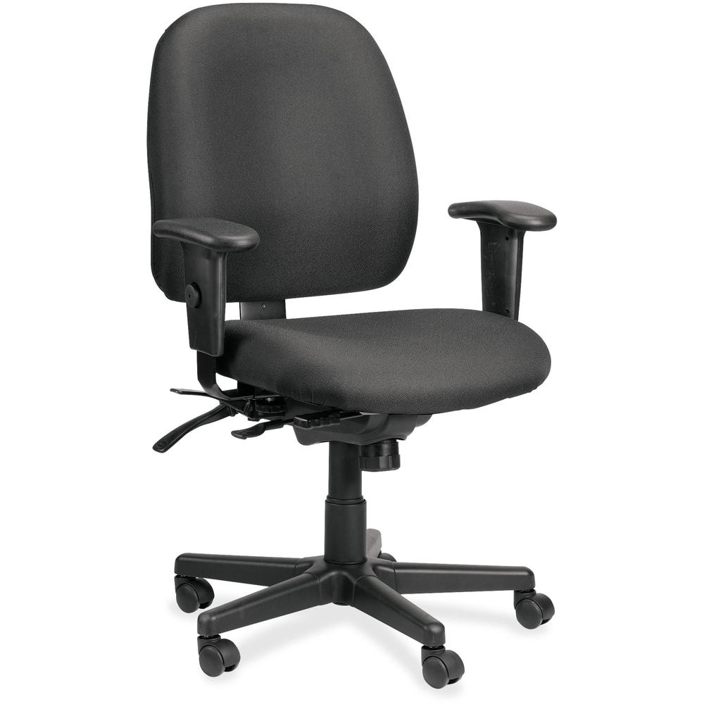 Eurotech 49802A Multifunction Task Chair - Black Foam Seat - Foam Back - 5-star Base - 1 Each. Picture 1