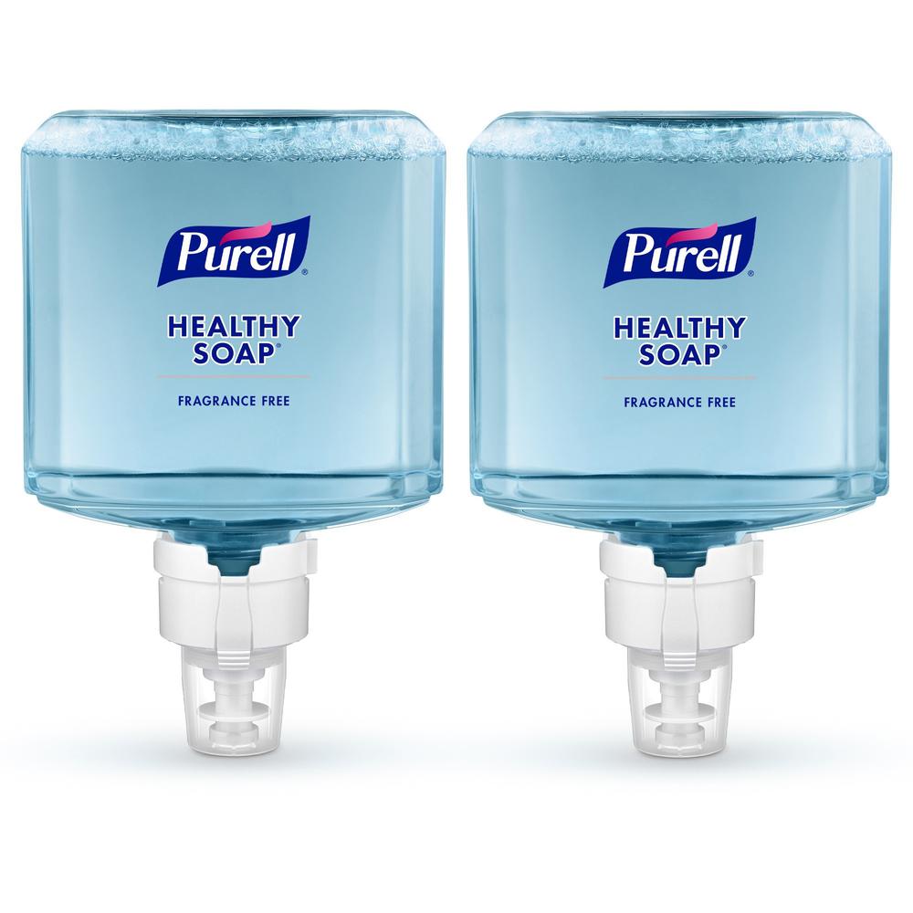 PURELL&reg; ES8 HEALTHY SOAP&trade; Gentle & Free Foam - Fresh Fruit ScentFor - 40.6 fl oz (1200 mL) - Dirt Remover, Bacteria Remover - Hand, Healthcare, Skin - Moisturizing - Clear - Fragrance-free, . Picture 1