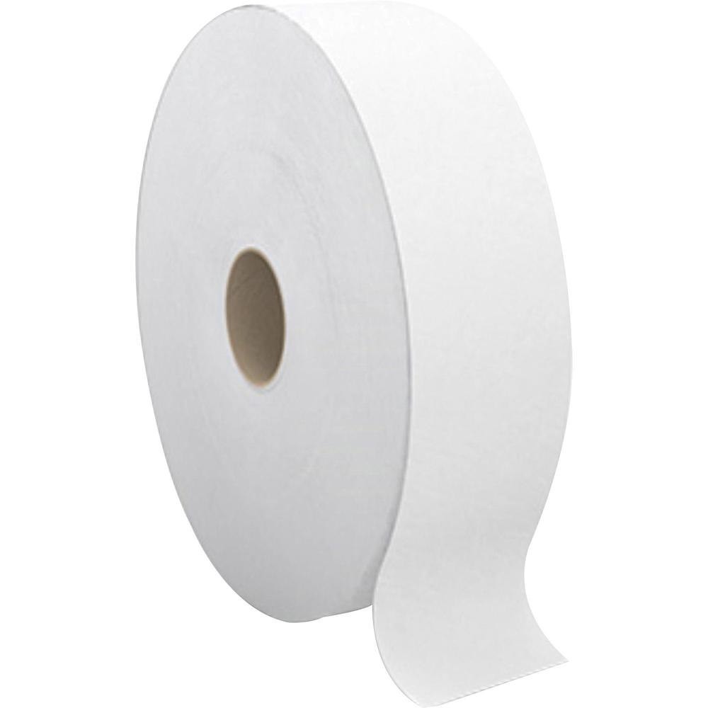 Cascades PRO Select&trade; Jumbo Bathroom Tissue for Tandem&reg; - 2 Ply - 3.54" x 1400 ft - White - 6 Rolls Per Container - 6 / Carton. Picture 1