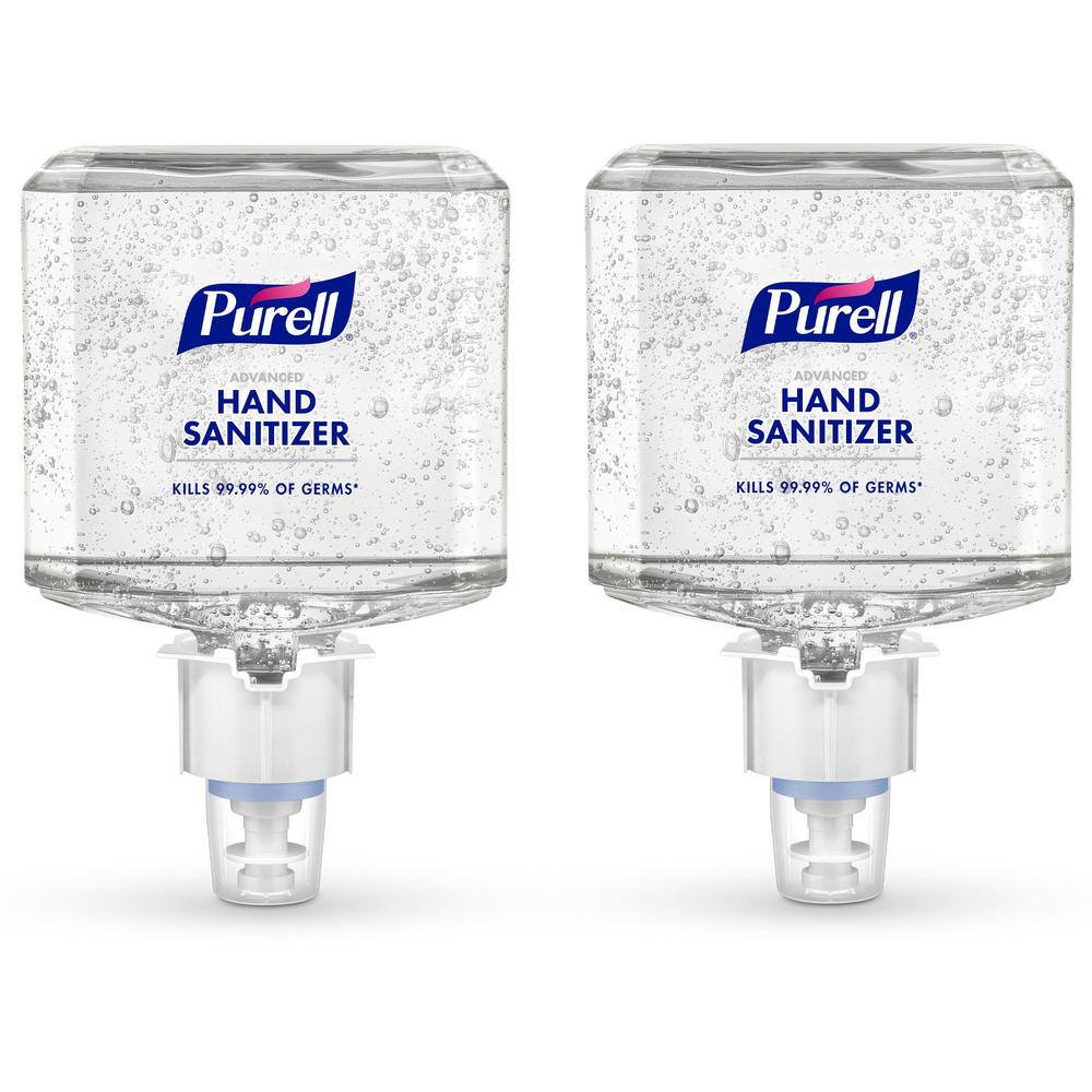 PURELL&reg; Advanced Hand Sanitizer Gel Refill - Citrus, Fruity Scent - 40.6 fl oz (1200 mL) - Kill Germs - Hand, Skin - Clear - Dye-free, Hygienic - 2 / Carton. Picture 1