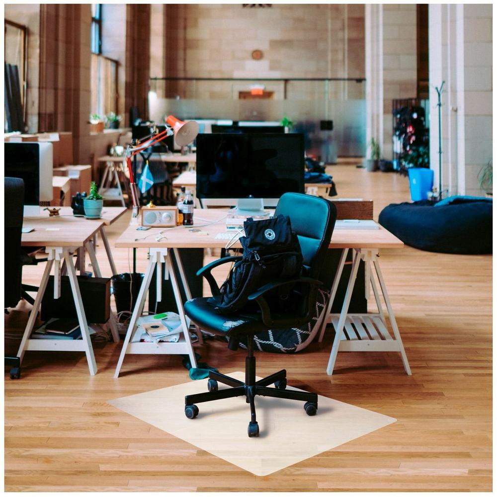 Ecotex Revolutionmat Polypropylene Chair Mat Anti-Slip For Hard Floors 46 x 57" Rectangular - Hard Floor, Home, Office, Desk Protection - 46" Length x 57" Width x 70 mil Depth - Rectangle - Polypropyl. Picture 1