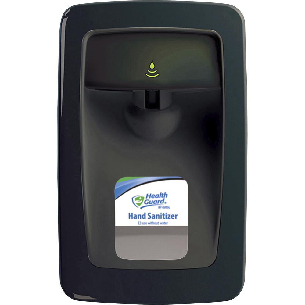 Health Guard Designer Series No Touch Dispenser - Automatic - 1.06 quart Capacity - Support 4 x C Battery - Touch-free, Key Lock, Refillable - Black - 1Each. Picture 1