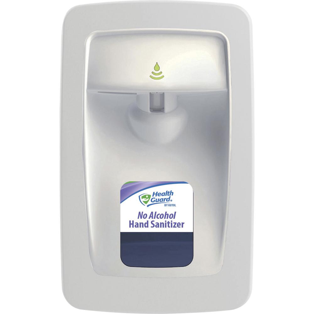 Health Guard Designer Series No Touch Dispenser - Automatic - 1.06 quart Capacity - Support 4 x C Battery - Touch-free, Key Lock, Refillable - White - 1Each. Picture 1