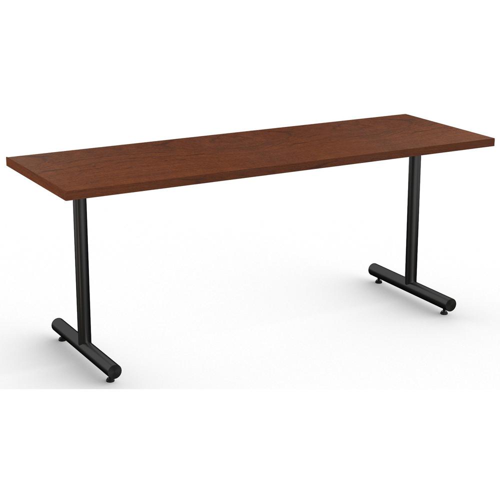Special-T Kingston Training Table Component - For - Table TopMahogany Rectangle Top - Black T-shaped Base - 72" Table Top Length x 24" Table Top Width - 29" Height - Assembly Required - Thermofused La. The main picture.