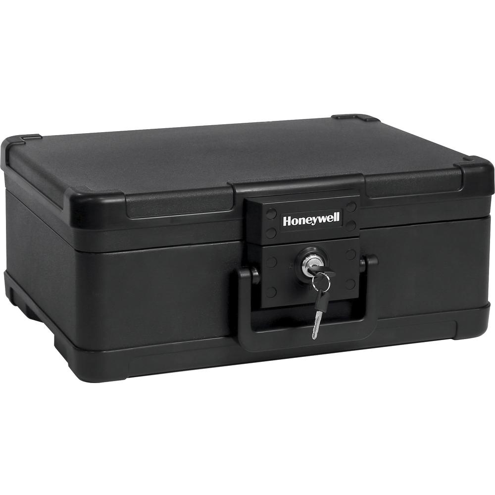 Honeywell 1503 Security Chest - 0.24 ft³ - Key Lock - Fire Resistant, Water Proof, Water Resistant, Damage Resistant - for Digital Media, Document, CD, USB Drive, Letter, Home, Office - Internal Size . The main picture.