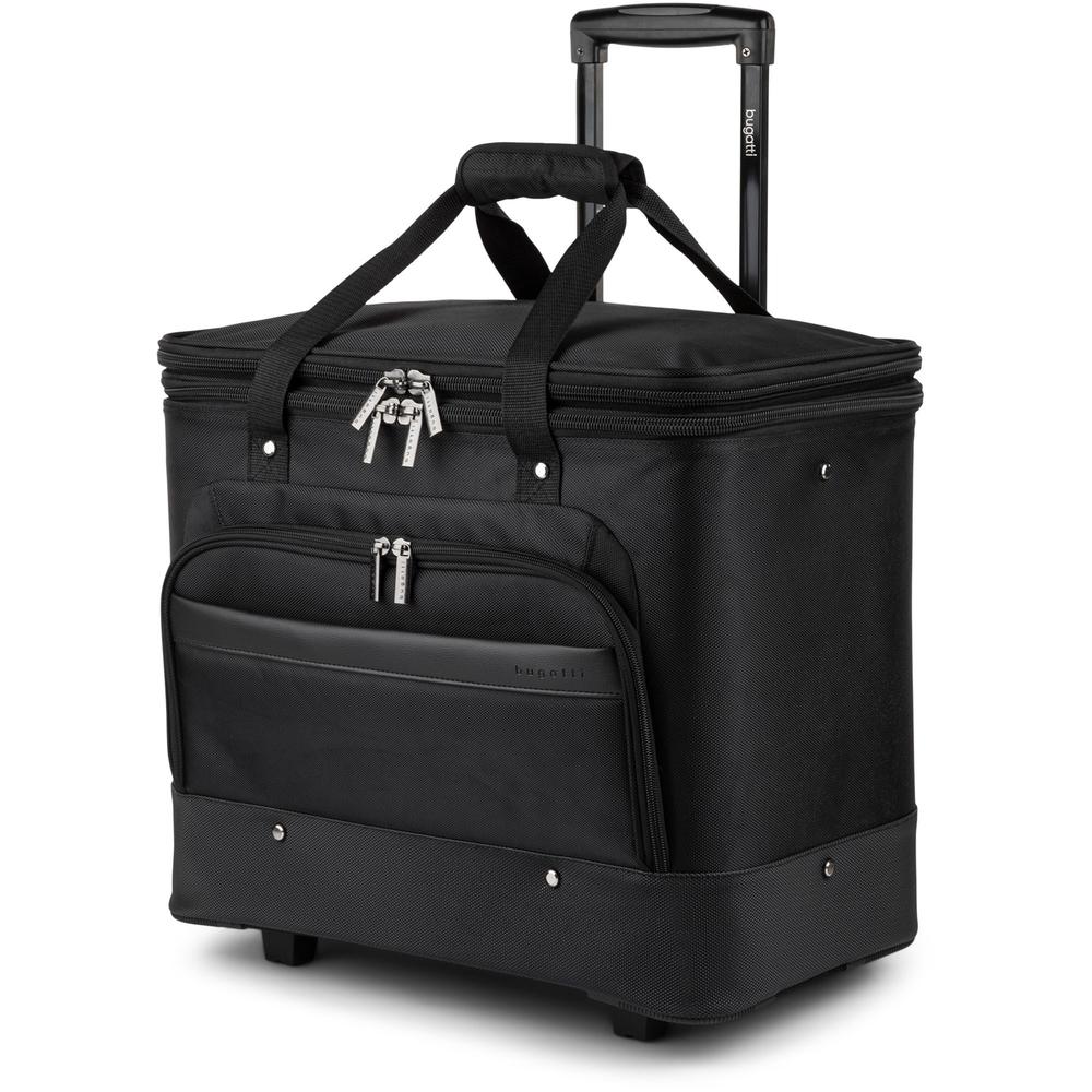 bugatti Travel/Luggage Case for 17.3" Notebook - Black - Polyester Body - Telescoping Handle, Handle - 17.3" Height x 18.3" Width x 11" Depth - 1 Each. Picture 1