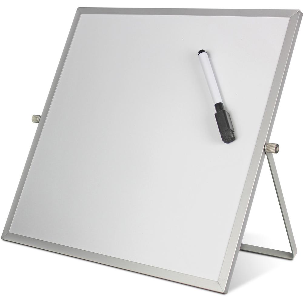 Flipside Dry-Erase Flip Easel - 12" (1 ft) Width x 12" (1 ft) Height - White Surface - Magnetic - 1 Each. Picture 1