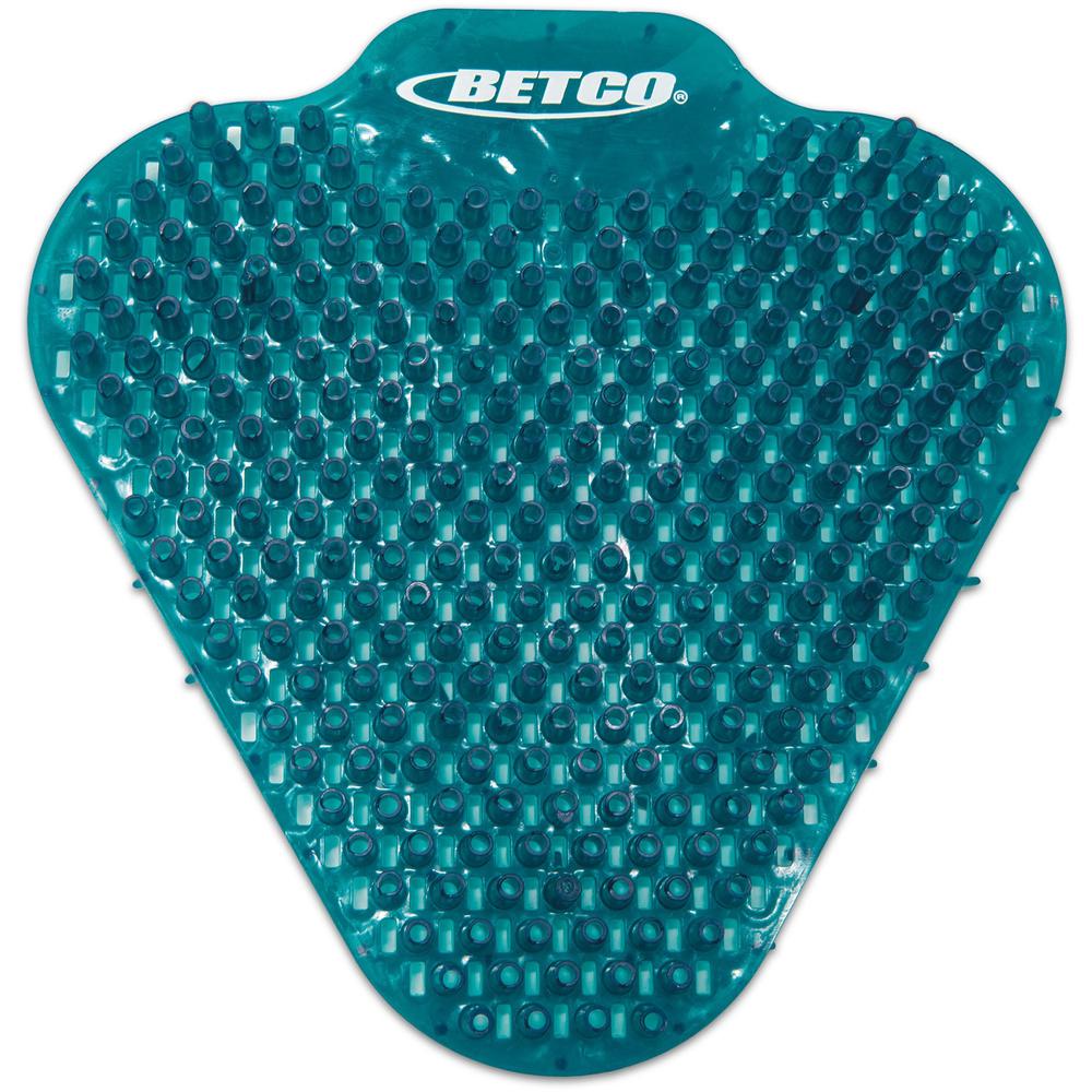 Betco Anti-Splash Scented Urinal Screen - Lasts upto 45 Days - Anti-splash, Recyclable, Flexible - 60 / Carton - Turquoise. Picture 1