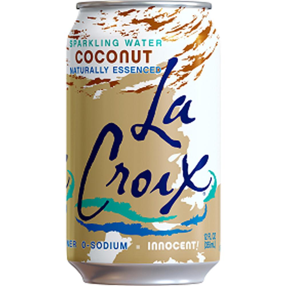 LaCroix Coconut Flavored Sparkling Water - Ready-to-Drink - 12 fl oz (355 mL) - 2 / Carton / Can. Picture 1