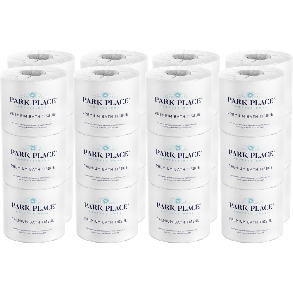 Park Place Double-ply Premium Bath Tissue Rolls - 2 Ply - 420 Sheets/Roll - White - 24 Rolls Per Carton - 24 / Carton. Picture 1