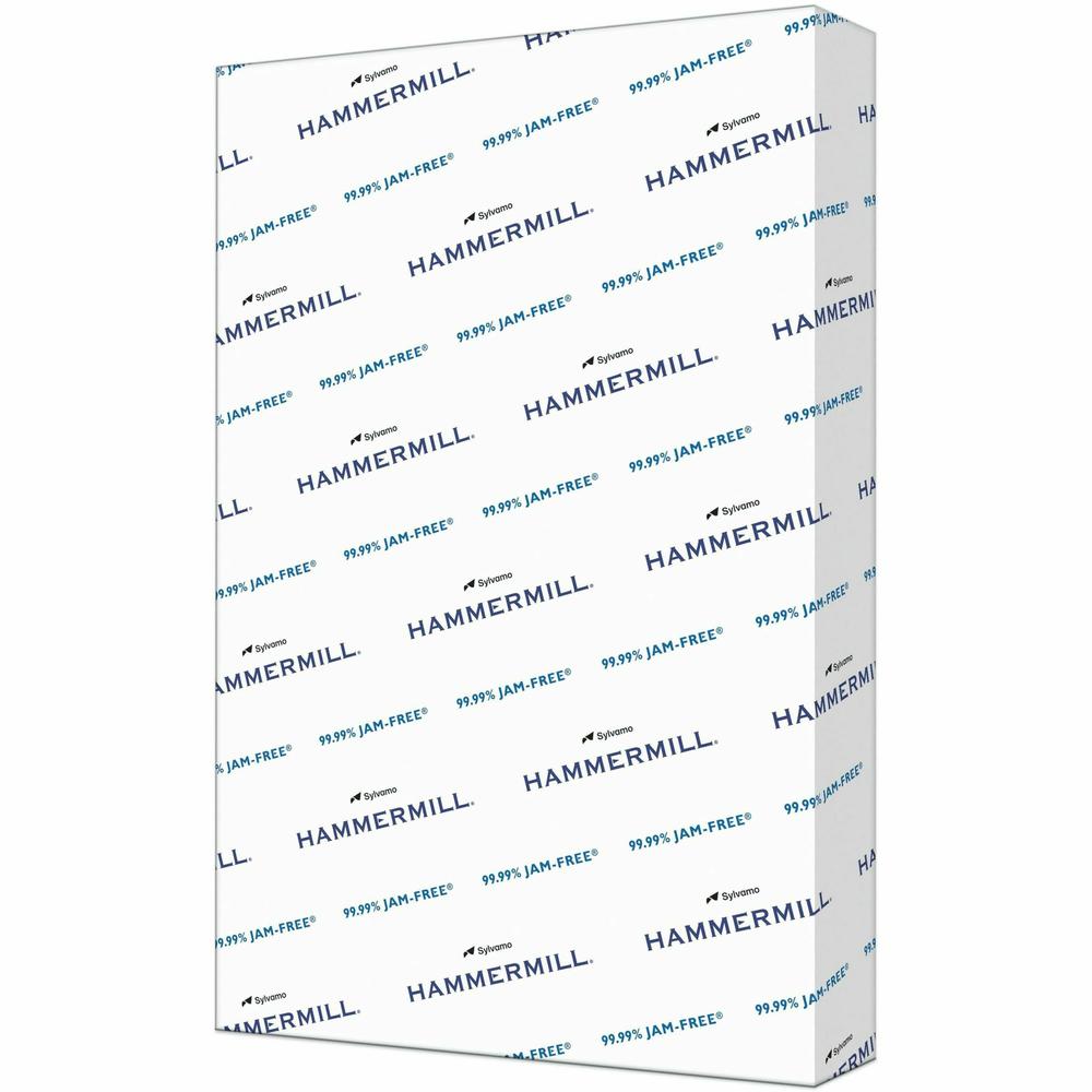 Hammermill Copy Plus Paper - 92 Brightness - 11" x 17" - 75 g/m&#178; Grammage - 5 / Carton - 2500 Sheets - 500 Sheets per Ream - LEED - Jam-free, Acid-free, Non-yellowing, Long Lasting - White - TAA. Picture 1