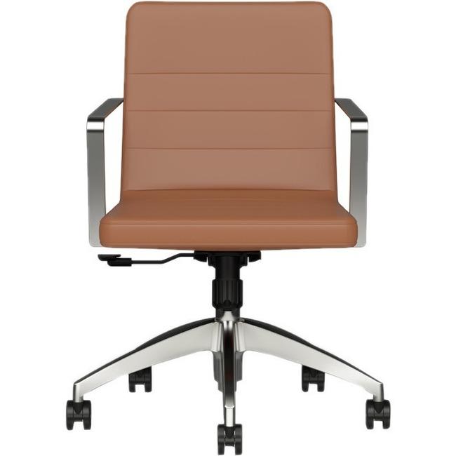 9 to 5 Seating Diddy 2450 Executive Chair - White Foam Seat - White Foam Back - 5-star Base - 1 Each. Picture 1