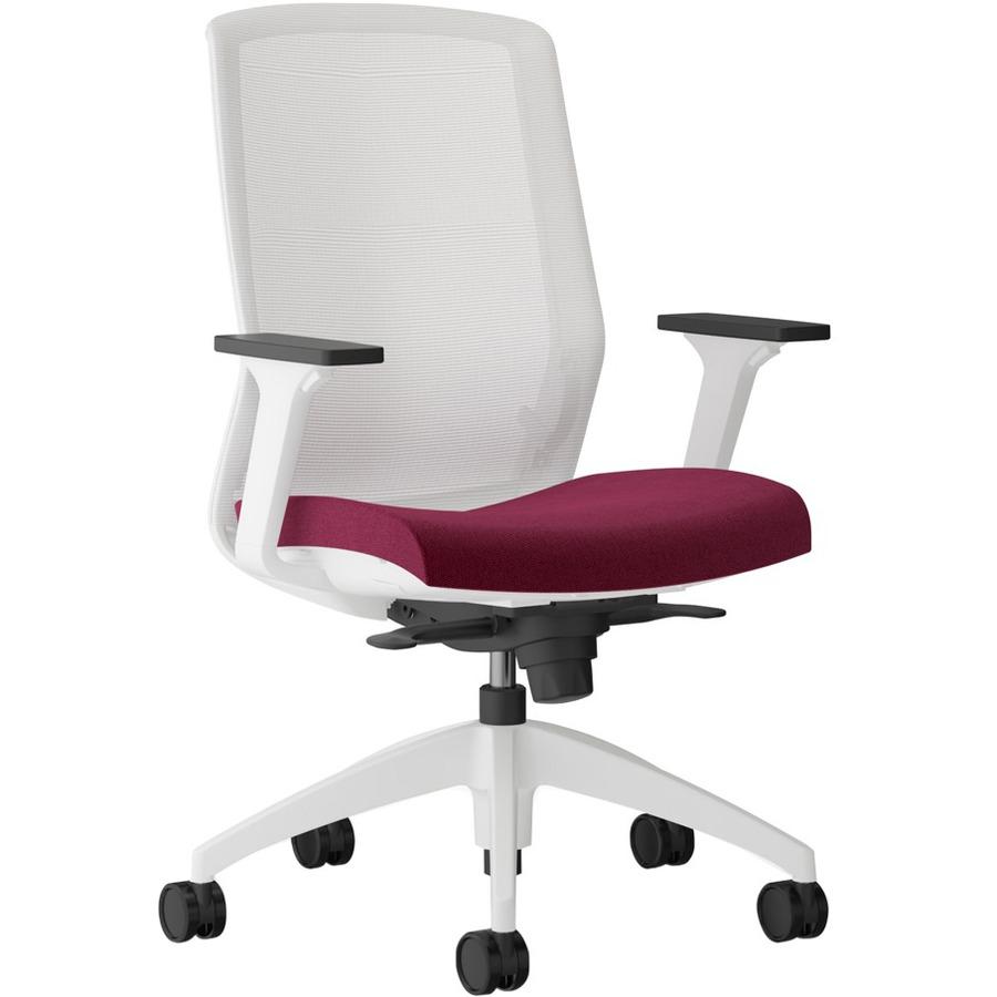 9 to 5 Seating Neo Task Chair - Dove Foam, Fabric Seat - Gray Back - 5-star Base - 1 Each. Picture 1