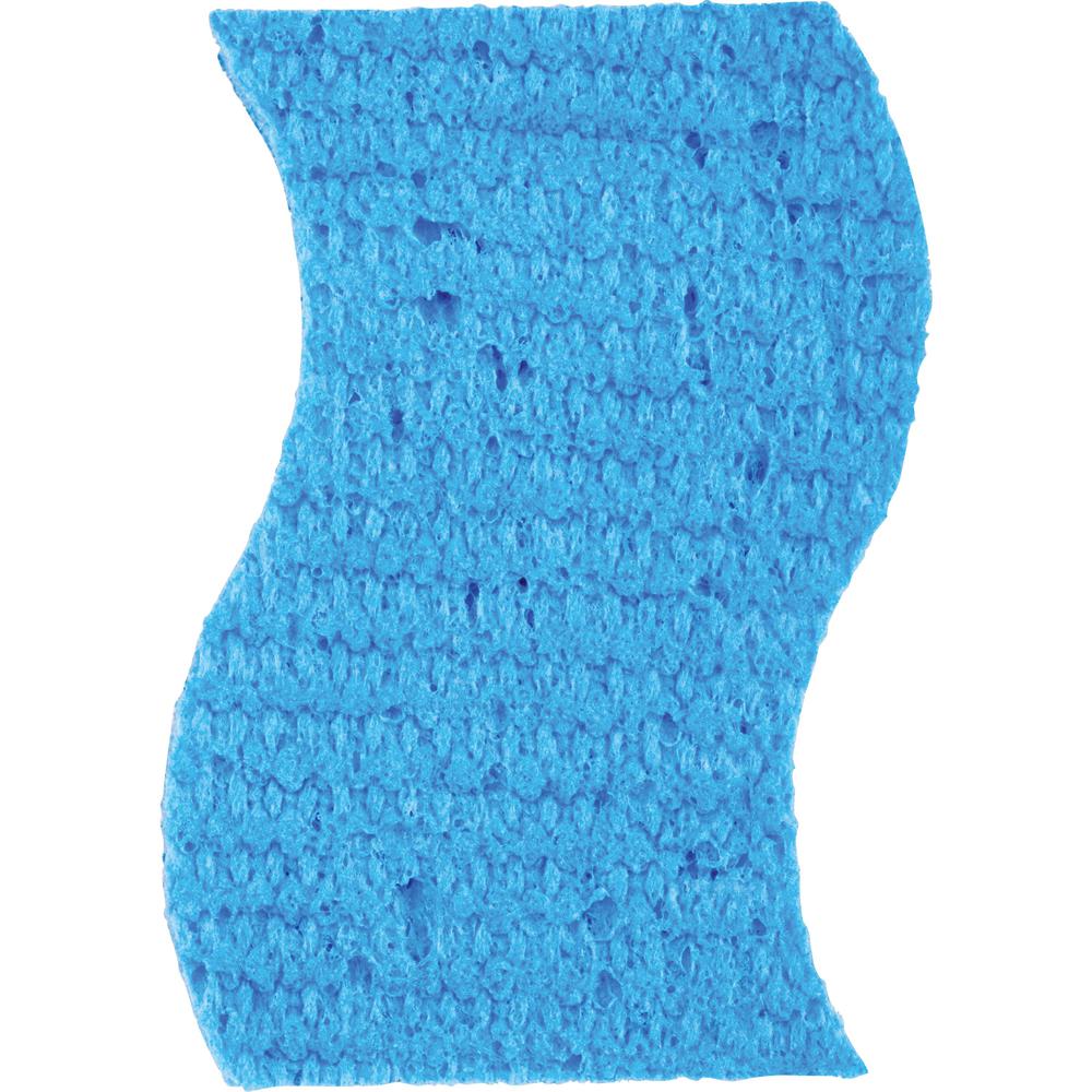 Scotch-Brite Non-Scratch Scrub Sponges - 0.8" Height x 4.3" Width x 2.8" Depth - 9/Pack - Cellulose - Blue. Picture 2
