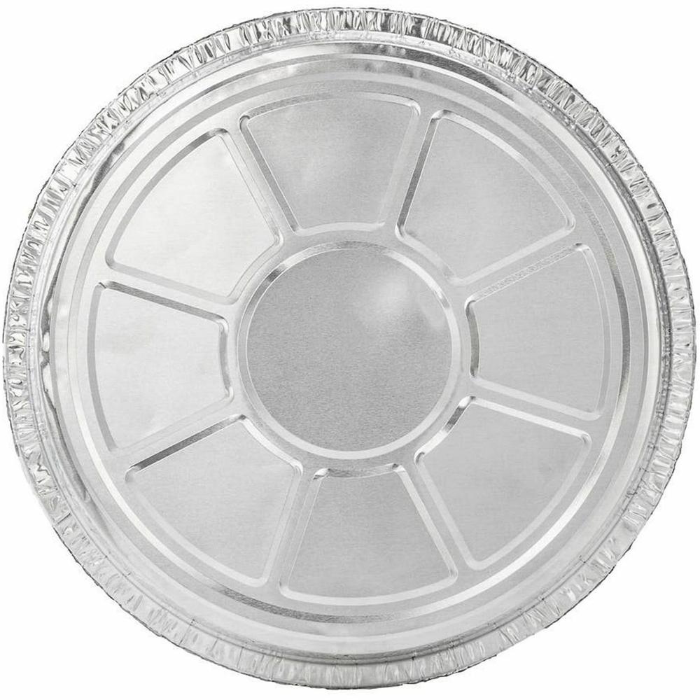 BluTable 9" Round Foil Pans - Food Storage, Food - Silver - Aluminum Body - Round - 500 / Carton. Picture 3