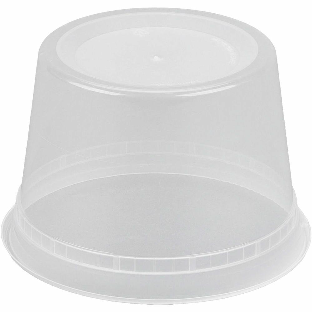 BluTable 16 oz Round Deli Tub Containers - Food, Food Storage - Microwave Safe - Clear - Round - 500 / Carton. Picture 3