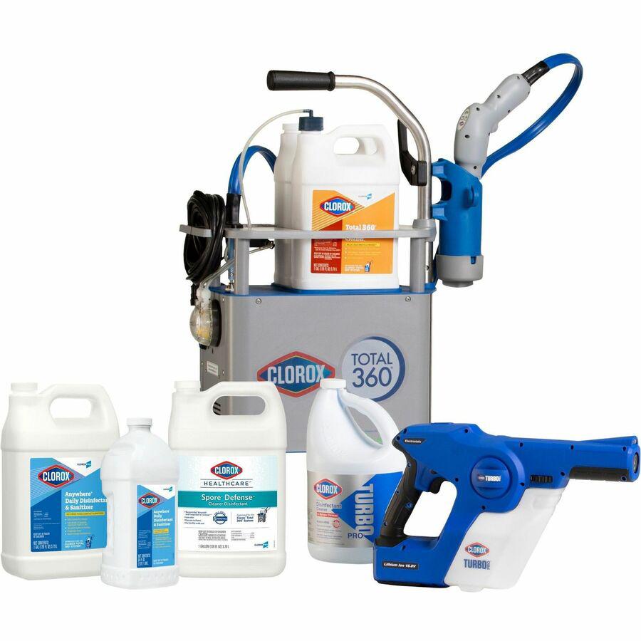 Clorox TurboPro Electrostatic Sprayer - Suitable For Disinfecting, Airport, Hotel, Laundry Room, Daycare, Office, Gym, Locker Room - Electrostatic, Handheld, Disinfectant, Lightweight - 1 / Each - Blu. Picture 5