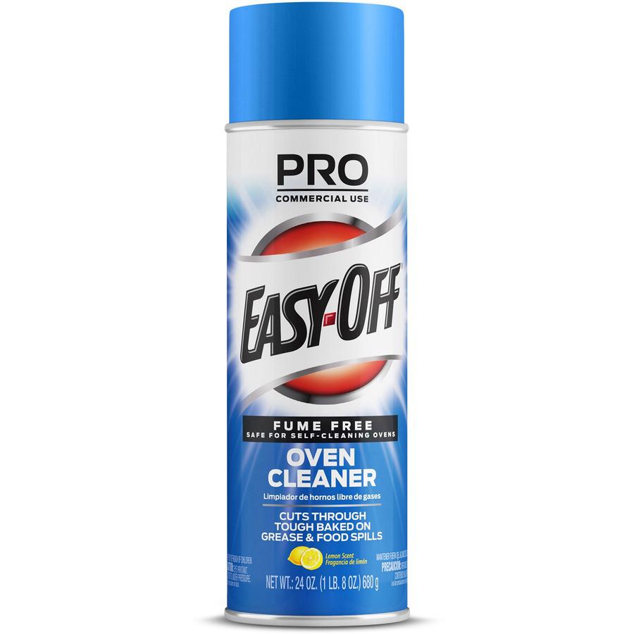 Professional Easy-Off Fume Free Over Cleaner - 24 oz (1.50 lb) - Lemon Scent - 6 / Carton - Fume-free - White. Picture 3