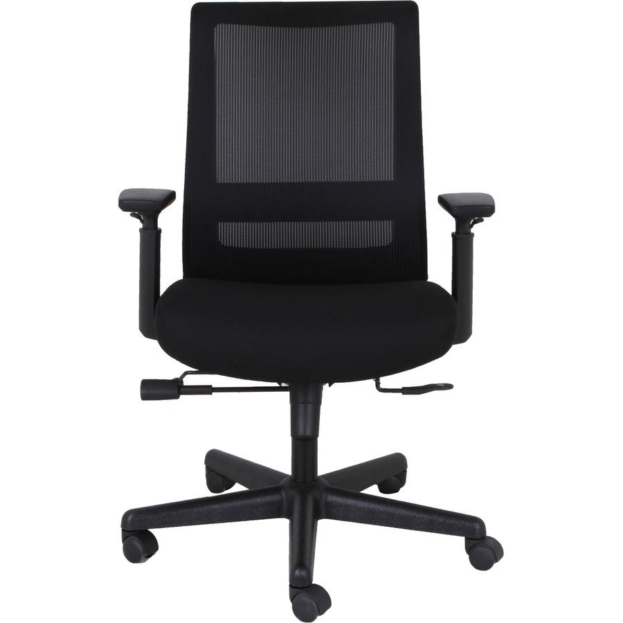 Lorell Mesh High-back Executive Chair - High Back - 5-star Base - Black - Armrest - 1 Each. Picture 5