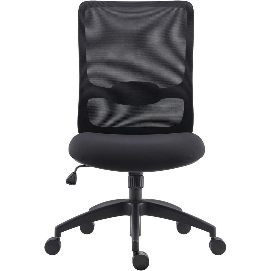 LYS SOHO Collection Staff Chair - Fabric Seat - Black - 1 Each. Picture 5