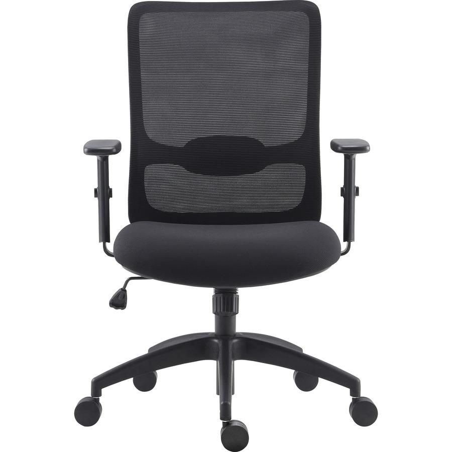 LYS SOHO Staff Chair - Fabric Seat - Black - Armrest - 1 Each. Picture 5