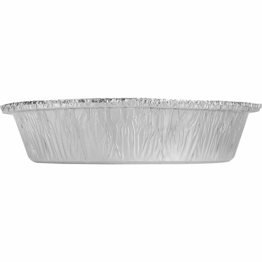 BluTable 7" Round Foil Pans - Food, Food Storage - 7" Diameter - Silver - Aluminum Body - Round - 500 / Carton. Picture 4