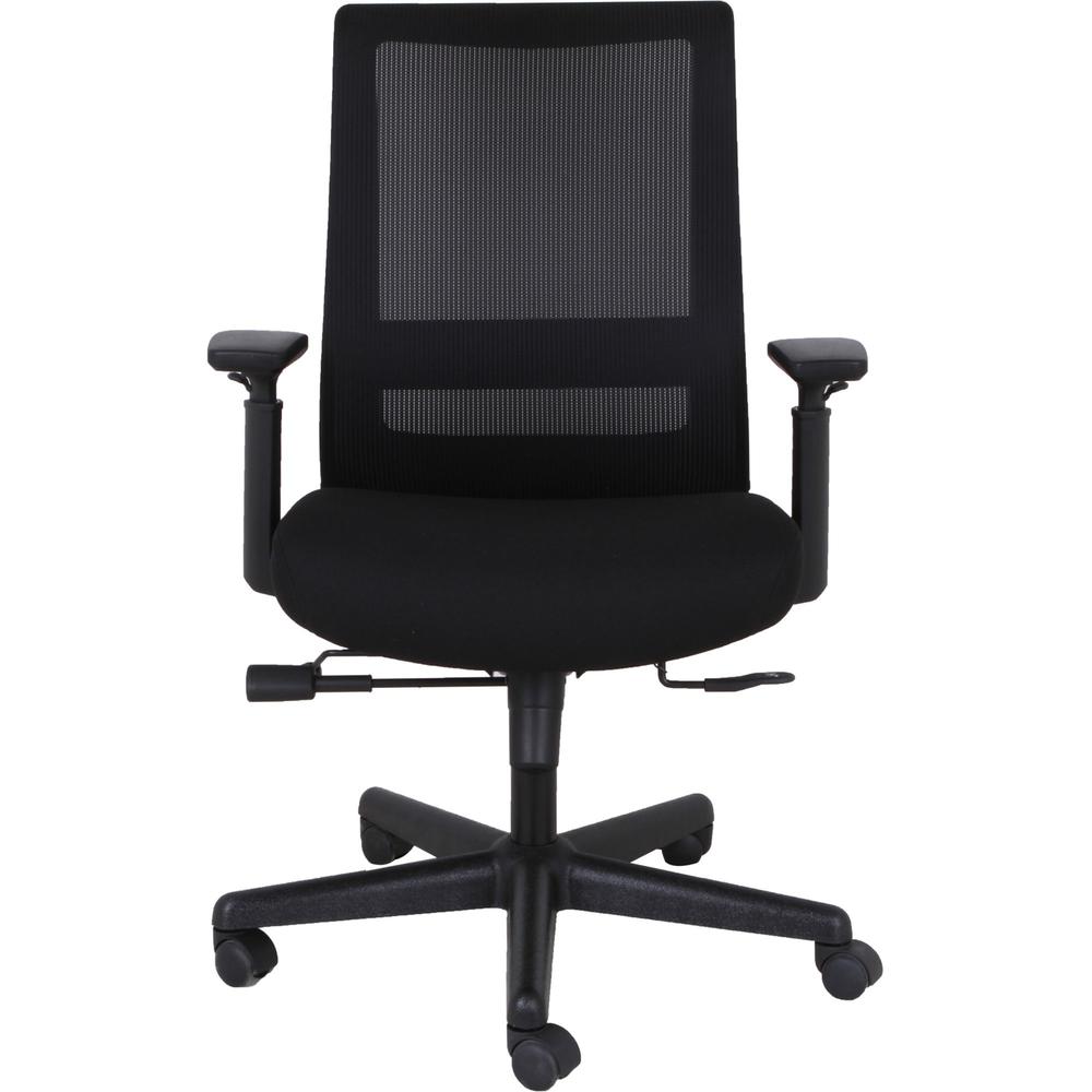 Lorell Mesh High-back Executive Chair - High Back - 5-star Base - Black - Armrest - 1 Each. Picture 4