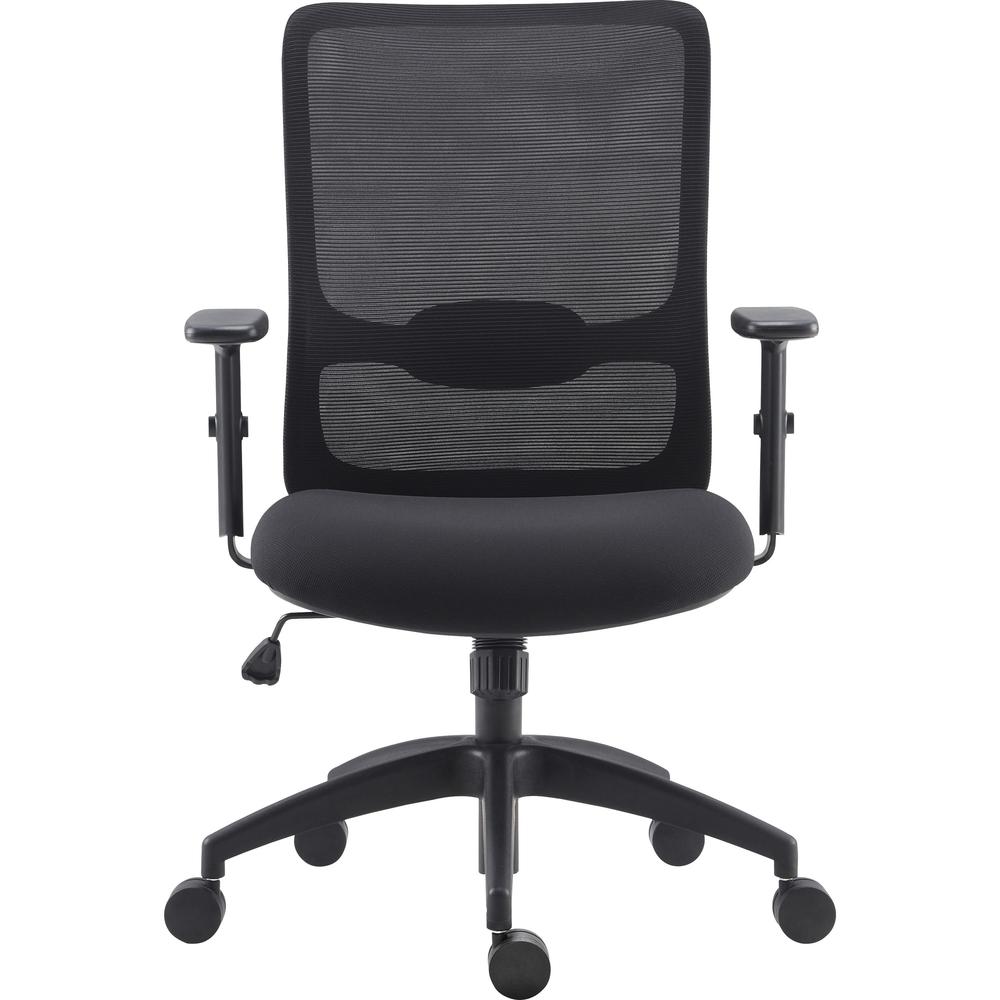 LYS SOHO Staff Chair - Fabric Seat - Black - Armrest - 1 Each. Picture 4