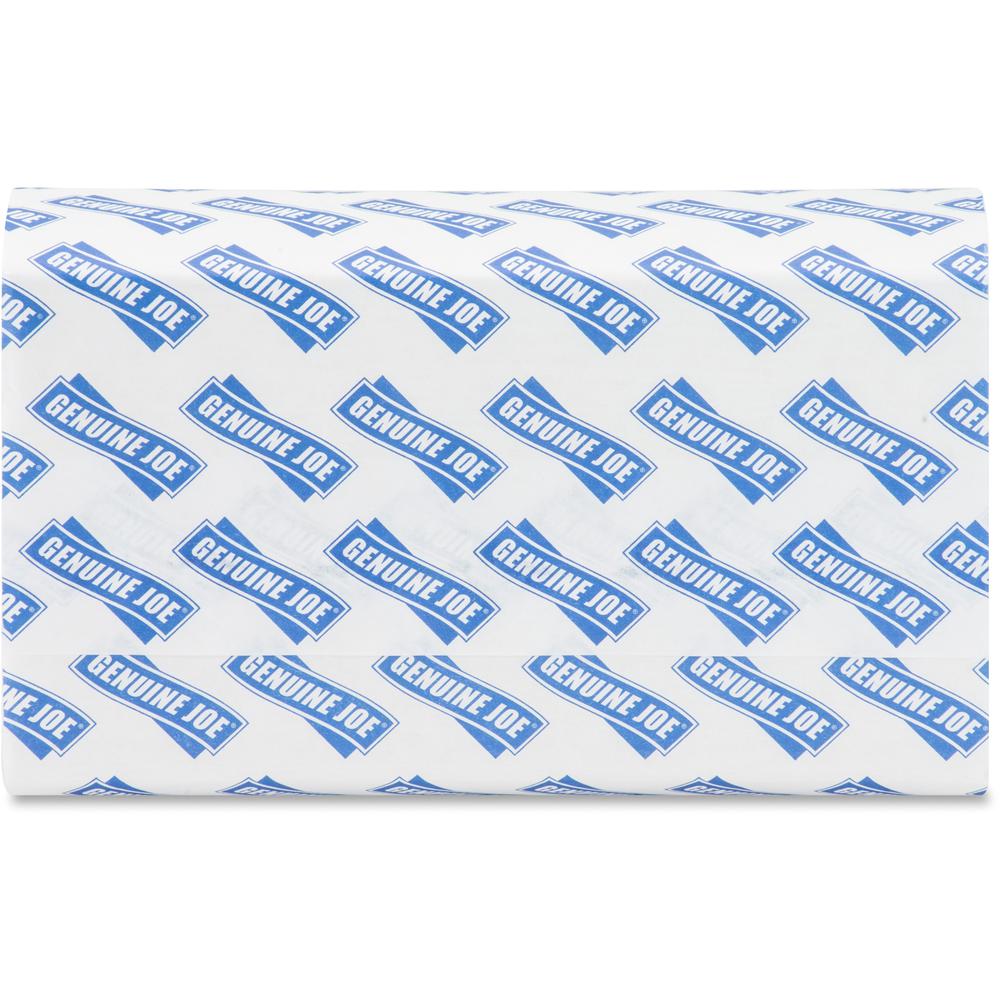 Genuine Joe Multifold Towels - 1 Ply - Multifold - 9.20" x 9.40" - White - Fiber - 250 Per Bundle - 960 / Pallet. Picture 3