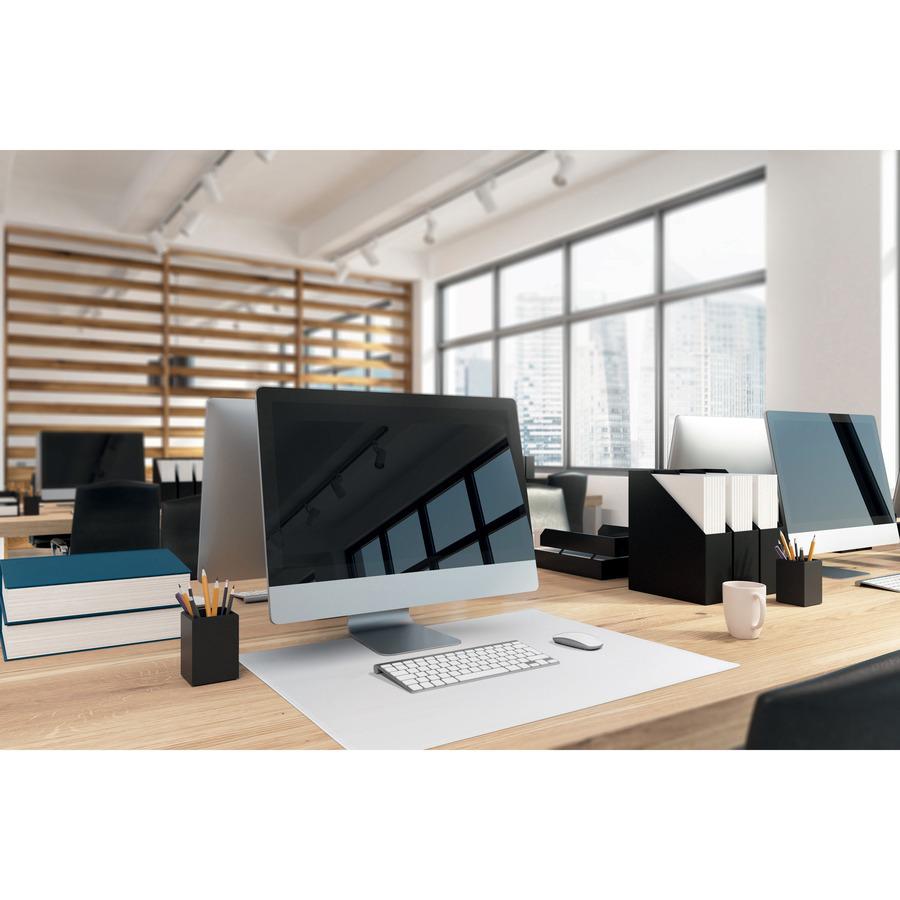 DURABLE Contoured Edge Desk Mat - Office - 19.69" Length x 25.59" Width - Rectangular - Polypropylene - Transparent - 1Each. Picture 5