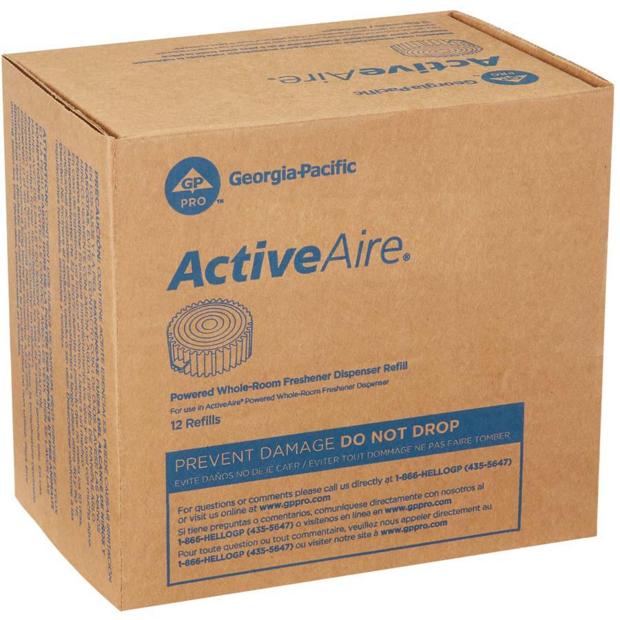 ActiveAire Powered Whole-Room Freshener Dispenser Refills - Coastal Breeze - 30 Day - 12 / Carton - Odor Neutralizer. Picture 10