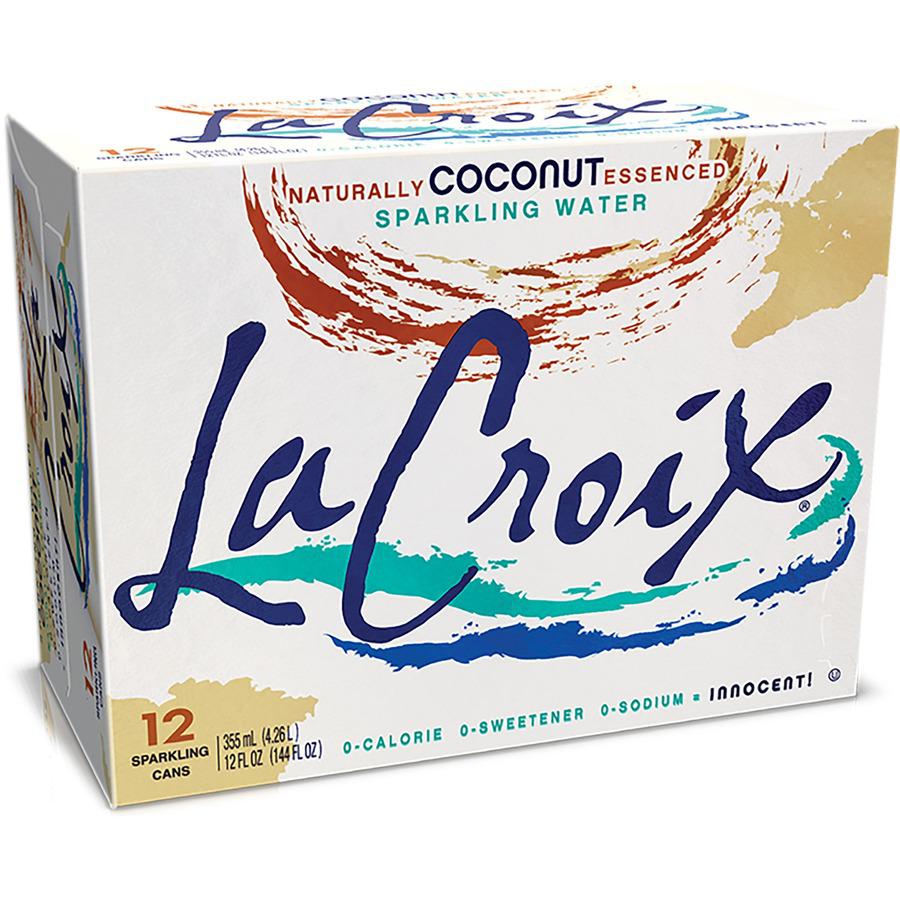 LaCroix Coconut Flavored Sparkling Water - Ready-to-Drink - 12 fl oz (355 mL) - 2 / Carton / Can. Picture 2