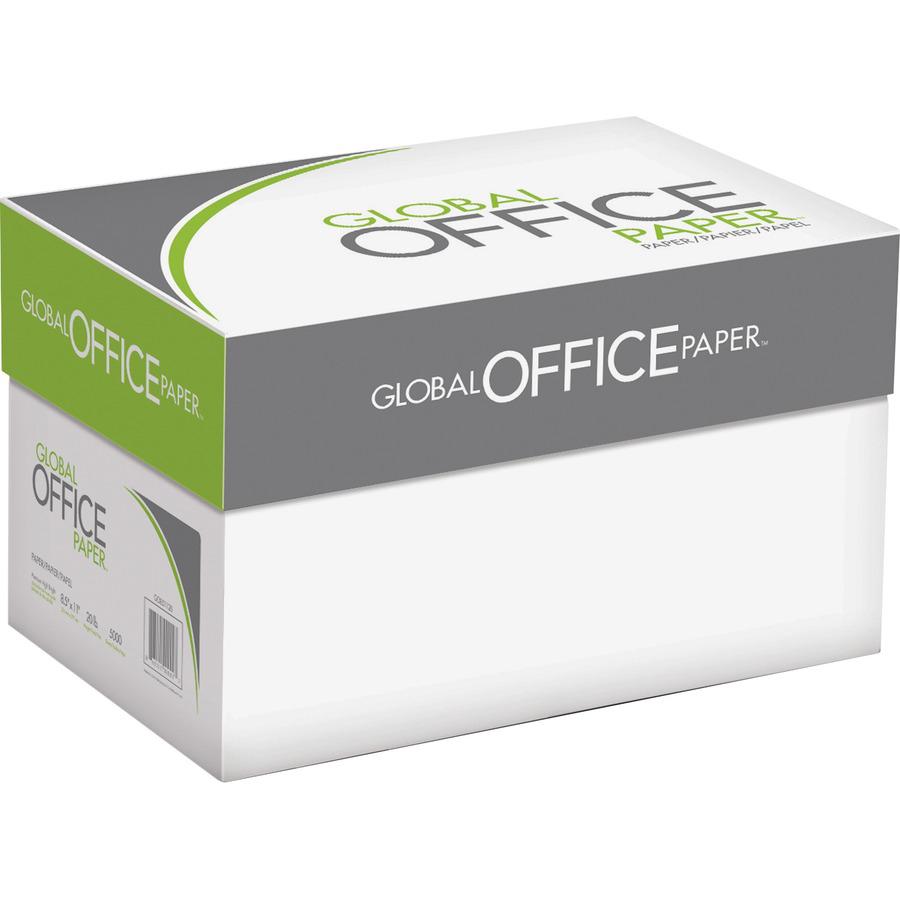 Global Office Premium Multipurpose Paper - White - 96 Brightness - Letter - 8 1/2" x 11" - 20 lb Basis Weight - 40 / Pallet - 500 Sheets per Ream - White. Picture 4
