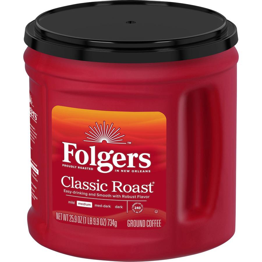 Folgers&reg; Ground Classic Roast Coffee - Medium - 25.9 oz - 294 / Pallet. Picture 6