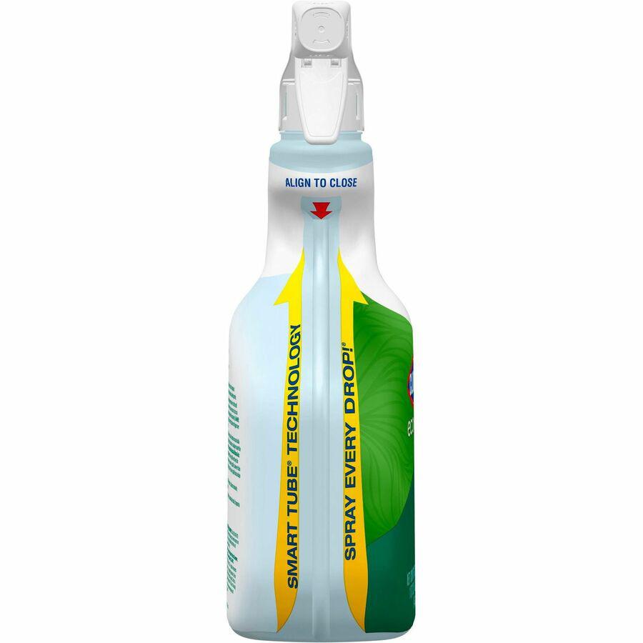 CloroxPro&trade; EcoClean Glass Cleaner Spray - 32 fl oz (1 quart) - 9 / Carton - Streak-free, Paraben-free, Ammonia-free, Dye-free, Phthalate-free, Solvent-free, Fume-free, Chemical-free - Green, Blu. Picture 5