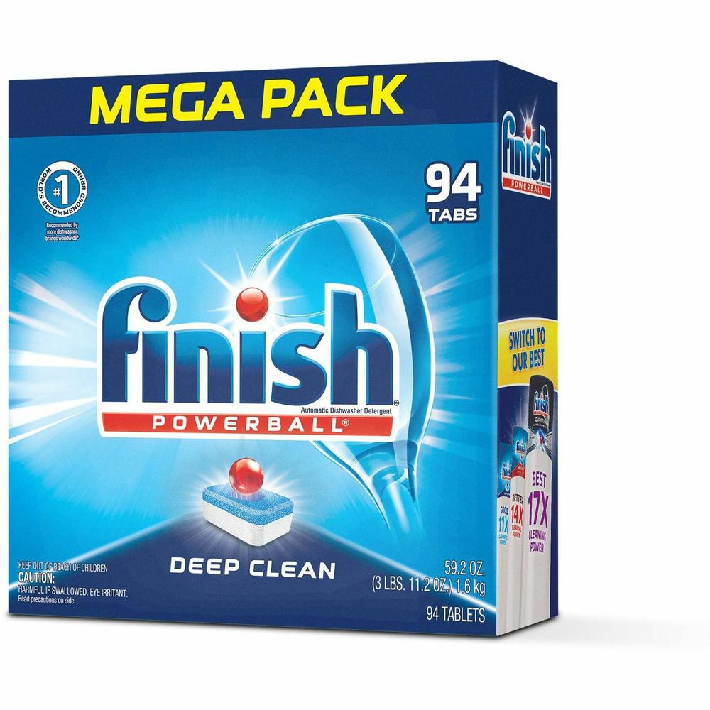 Finish Powerball Dishwasher Tabs - Fresh Scent - 94 / Box - Chlorine-free, Easy to Use - Multi. Picture 4