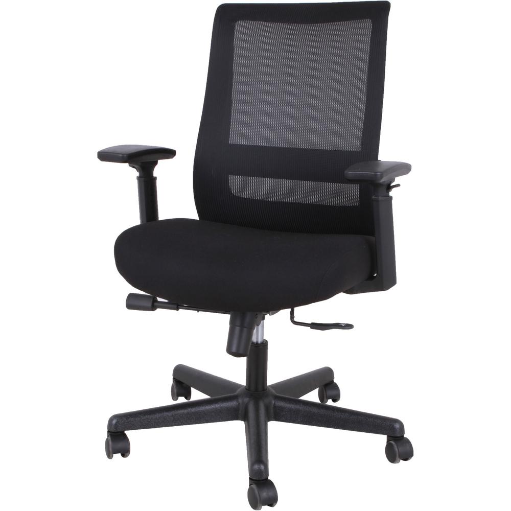 Lorell Mesh High-back Executive Chair - High Back - 5-star Base - Black - Armrest - 1 Each. Picture 6