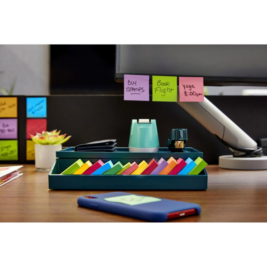Post-it&reg; Super Sticky Notes - Energy Boost Color Collection - 2" x 2" - Square - 90 Sheets per Pad - Multicolor - Paper - Super Sticky, Adhesive, Recyclable, Residue-free - 1620 / Pack. Picture 2