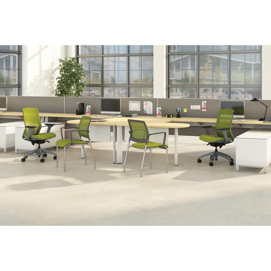 9 to 5 Seating Neo Task Chair - Dove Foam, Fabric Seat - Gray Back - 5-star Base - 1 Each. Picture 2