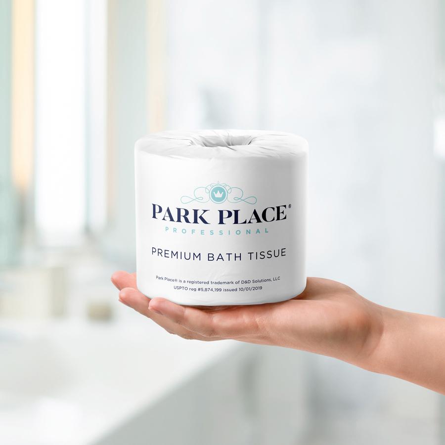 Park Place Double-ply Premium Bath Tissue Rolls - 2 Ply - 420 Sheets/Roll - White - 24 Rolls Per Carton - 24 / Carton. Picture 2