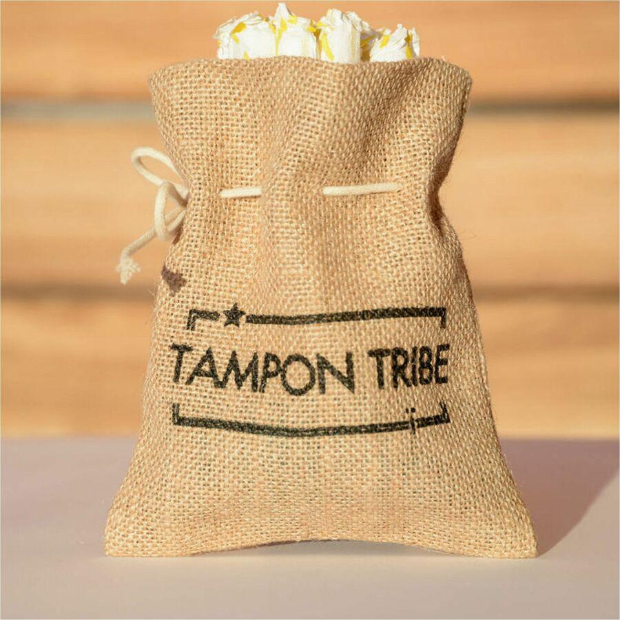 Tampon Tribe Feminine Care Bags - Natural, Brown - 6/Carton - Tampon, Sanitary Napkin, Panty Liner. Picture 2