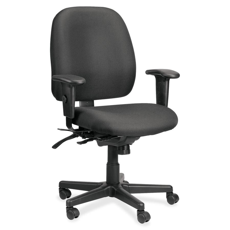Eurotech 49802A Multifunction Task Chair - Black Foam Seat - Foam Back - 5-star Base - 1 Each. Picture 2