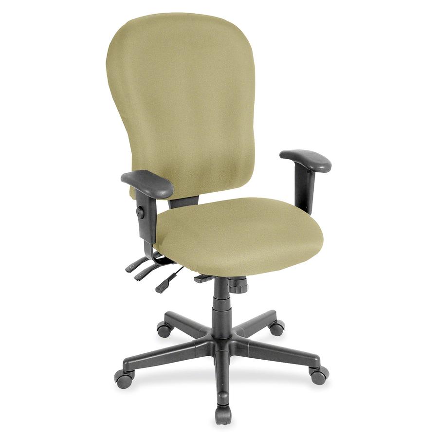 Eurotech 4x4 XL FM4080 High Back Executive Chair - Cocoa Fabric Seat - Cocoa Fabric Back - 5-star Base - 1 Each. Picture 3