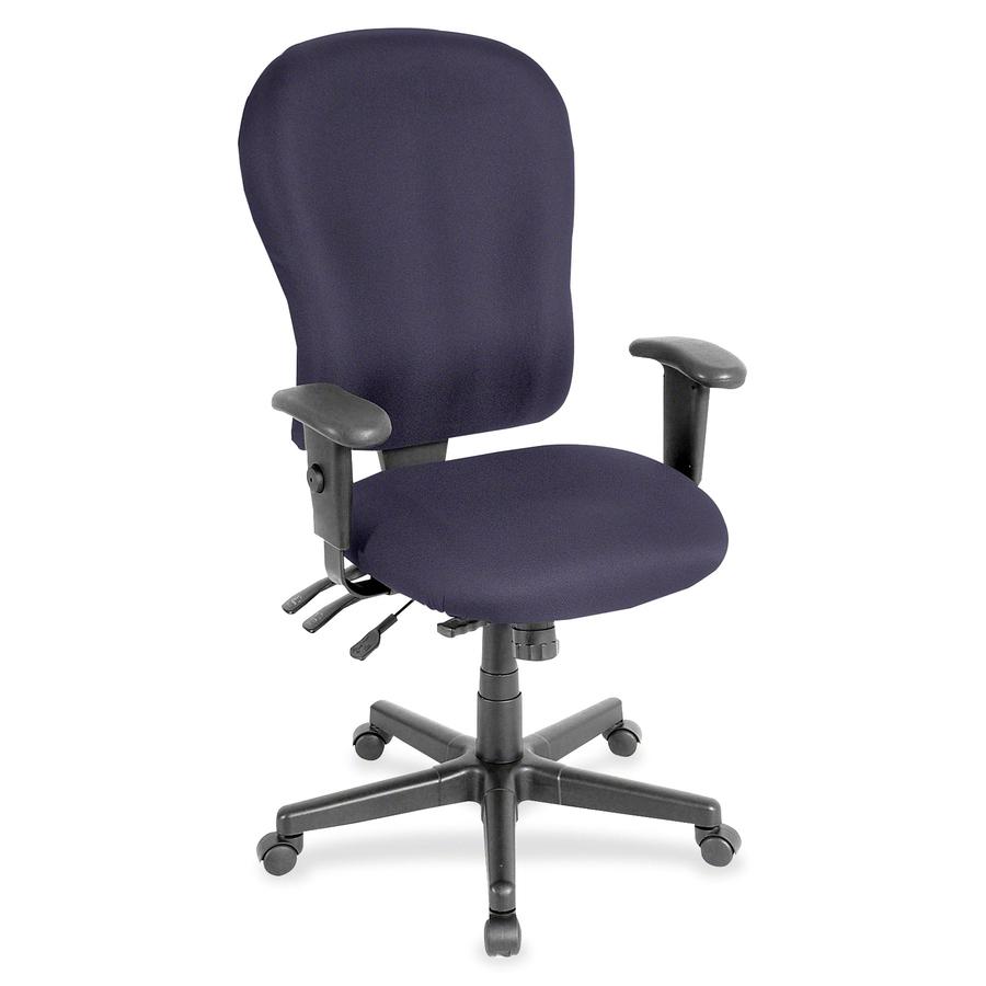 Eurotech 4x4xl High Back Task Chair - Winery Fabric Seat - Winery Fabric Back - 5-star Base - 1 Each. Picture 2