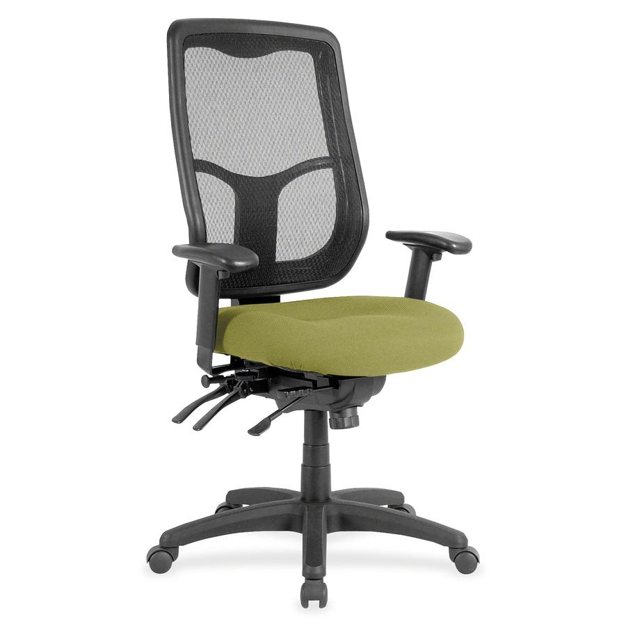 Eurotech Apollo High Back Multi-funtion Task Chair - Emerald Fabric Seat - 5-star Base - 1 Each. Picture 2