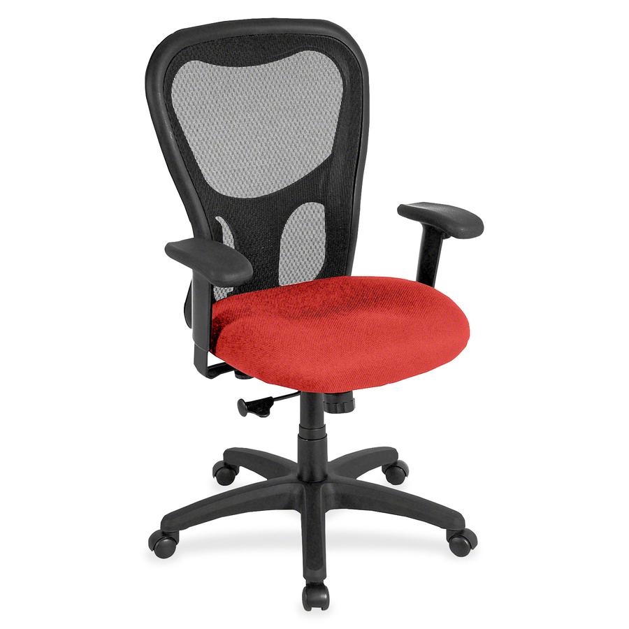 Eurotech Apollo MM9500 Highback Executive Chair - Azure Fabric Seat - 5-star Base - 1 Each. Picture 2