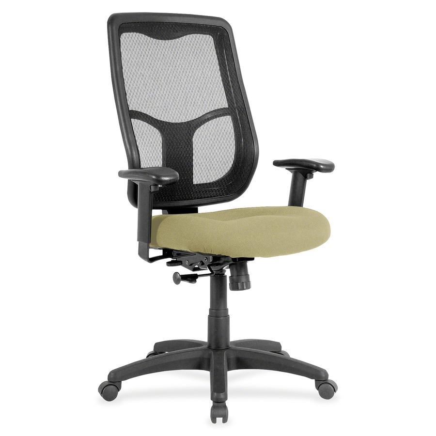 Eurotech Apollo High Back Synchro Task Chair - Cocoa Fabric Seat - 5-star Base - 1 Each. Picture 3