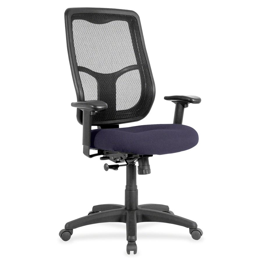 Eurotech Apollo High Back Synchro Task Chair - Winery Fabric Seat - 5-star Base - 1 Each. Picture 3
