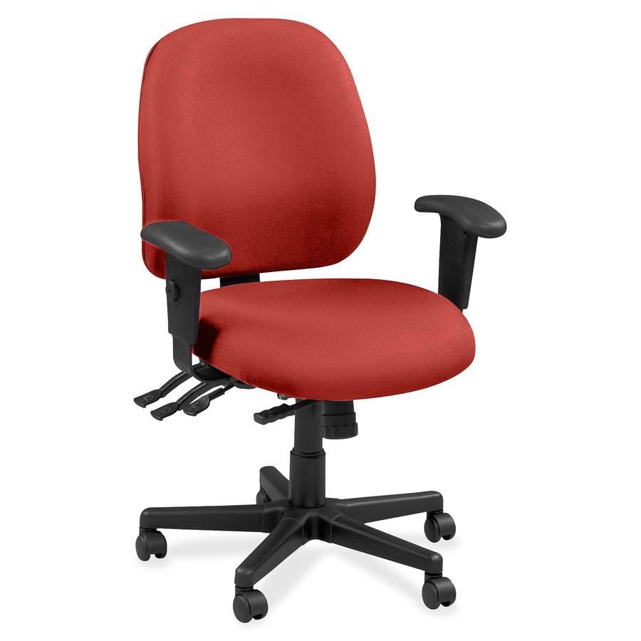 Raynor Executive Chair - Red Rock - Vinyl, Fabric - 1 Each. Picture 2