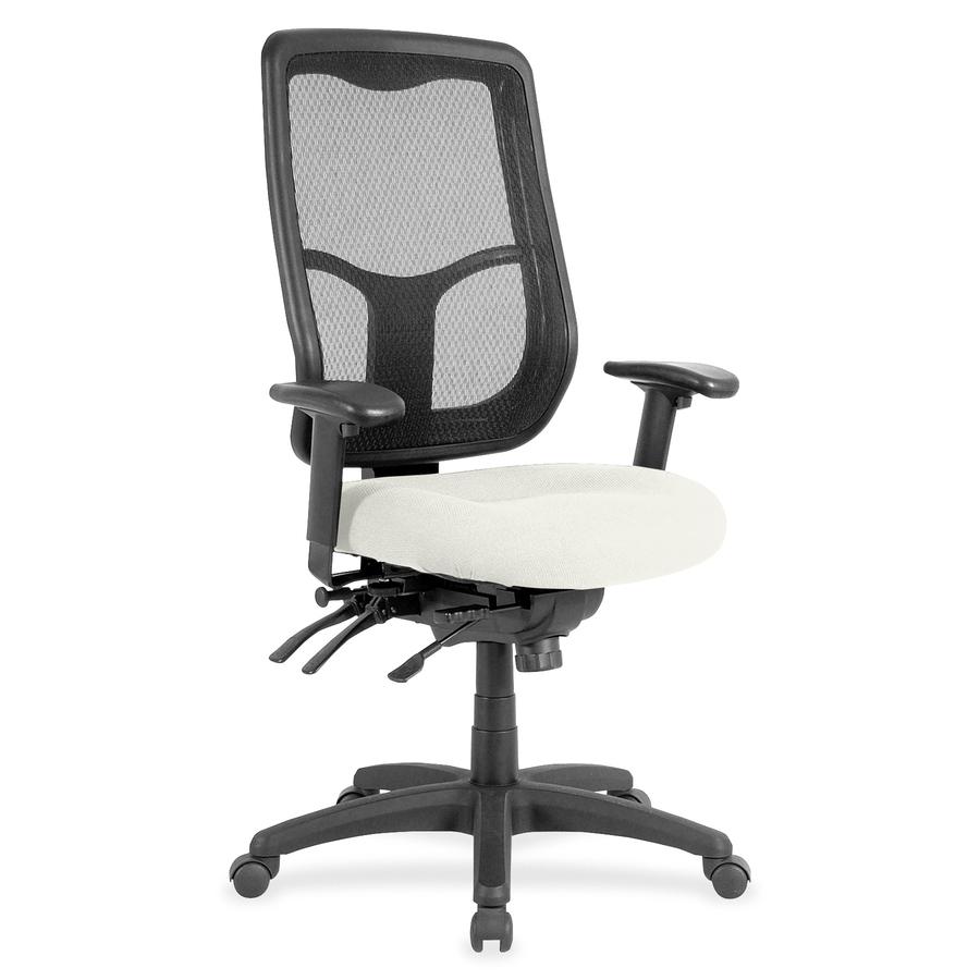 Eurotech Executive Chair - Fabric Seat - High Back - Snow - Vinyl - 1 Each. Picture 2